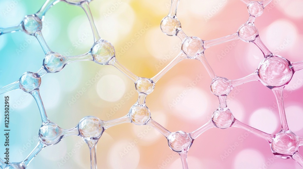 Pastel Molecular Structure; Science Background Pastel Molecular Structure; Science Background