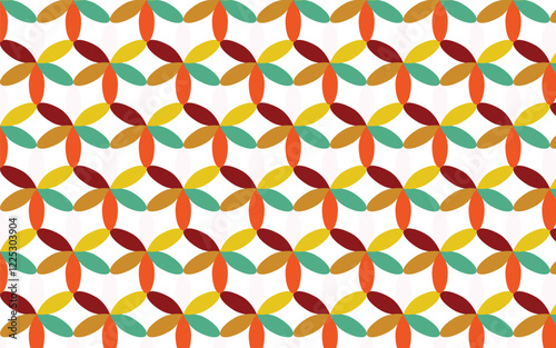 Seamless geometric pattern vector 