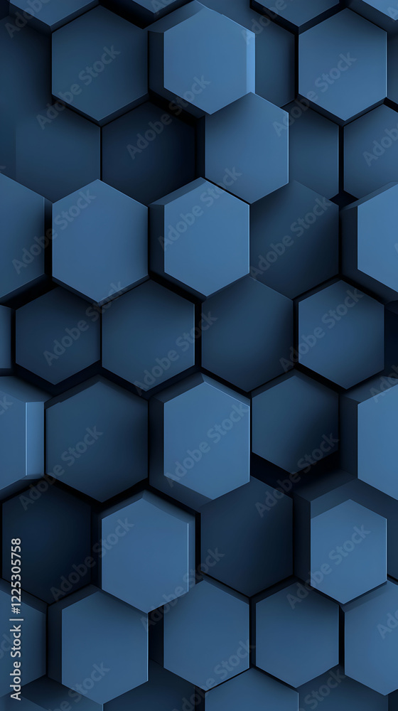 Abstract 3D Hexagon Background Abstract 3D Hexagon Background
