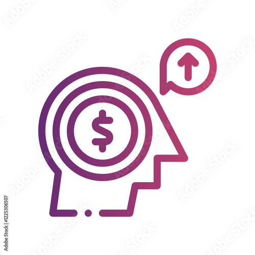 prosperity mindset gradient icon