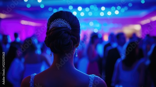 Wallpaper Mural Elegant Woman at a Nighttime Party Torontodigital.ca