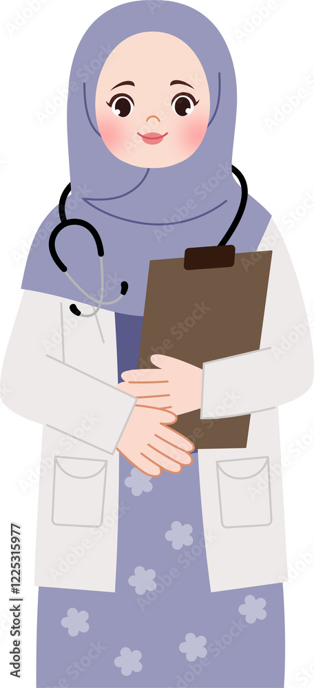 Obraz premium cartoon doctor character