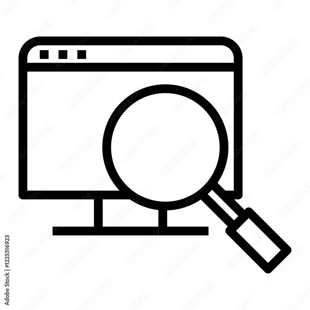 search engin vector icon search engin vector icon