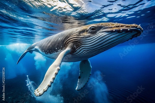 whale in the see