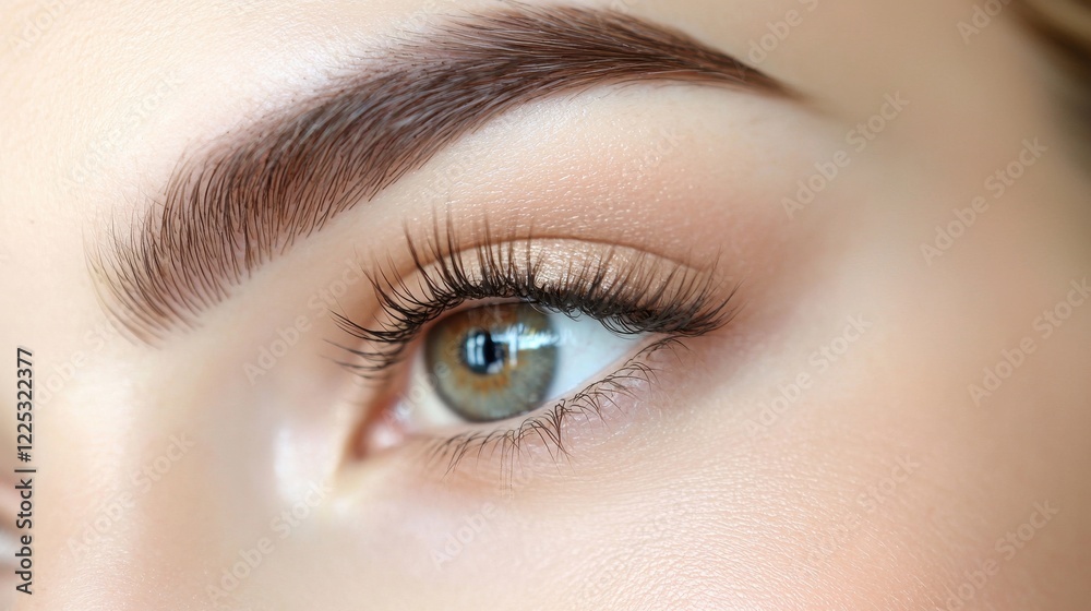 Stunning Close up Portrait of Mesmerizing Female Eyes with Flawless Makeup and Lashes Stunning Close up Portrait of Mesmerizing Female Eyes with Flawless Makeup and Lashes