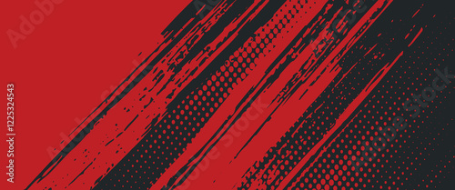 Background, contrast red and black color abstract template for business design. Technology style. You can use it for advertising, sports posters, templates, business presentations