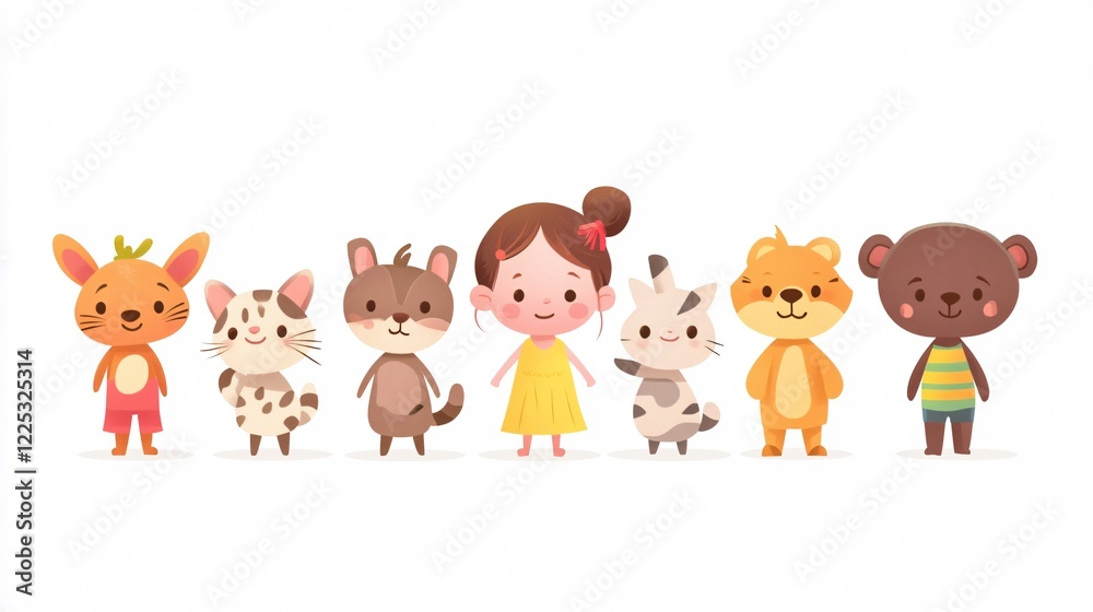 Adorable Vector Baby Characters Isolated on White Background | Cute Infant Illustrations for Nursery Decor and Baby Shower Themes Adorable Vector Baby Characters Isolated on White Background | Cute Infant Illustrations for Nursery Decor and Baby Shower Themes