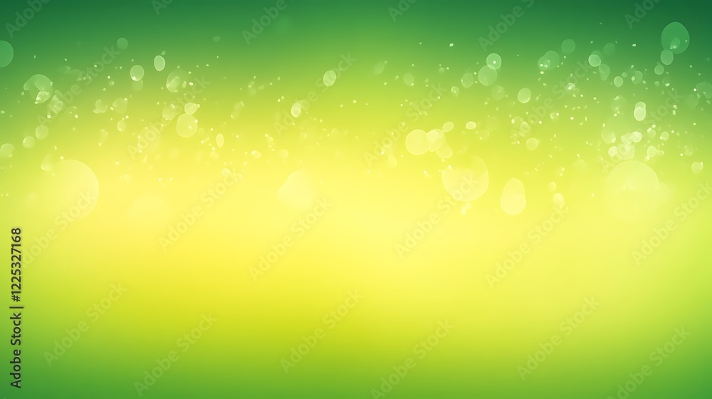 Abstract Green Yellow Bokeh Background With Lights Abstract Green Yellow Bokeh Background With Lights