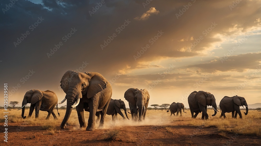 Fototapeta premium World Wildlife Day. Elefant