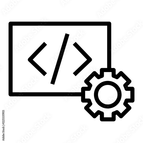 code optimisation vector icon