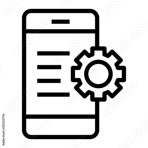 mobile optimisation vector icon