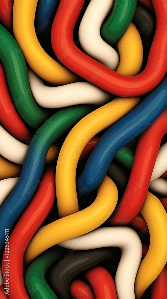 Colorful 3D Abstract Background