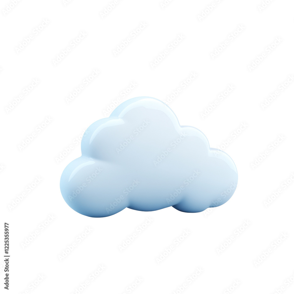 Soft Blue Cartoon Cloud Illustration for Graphic Design Projects Soft Blue Cartoon Cloud Illustration for Graphic Design Projects