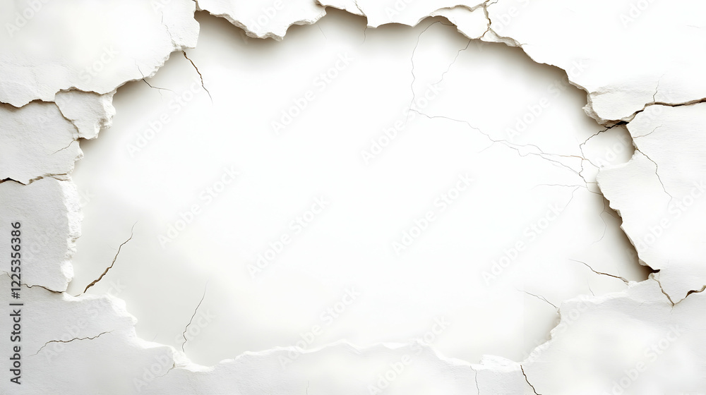 Cracked White Wall Abstract Background Cracked White Wall Abstract Background