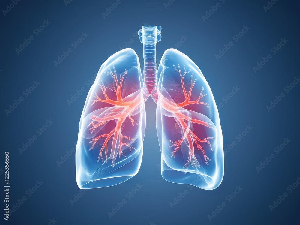 Human Lungs Anatomical Structure Medical Illustration Human Lungs Anatomical Structure Medical Illustration