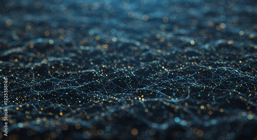 Abstract Network Data Connection, Digital Technology Background, Futuristic Plexus, Glow, Connectivity Abstract Network Data Connection, Digital Technology Background, Futuristic Plexus, Glow, Connectivity