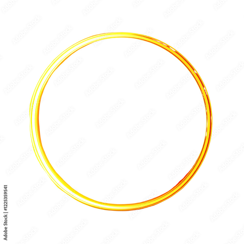 Golden Circular Frame on Transparent Background for Design Projects Golden Circular Frame on Transparent Background for Design Projects