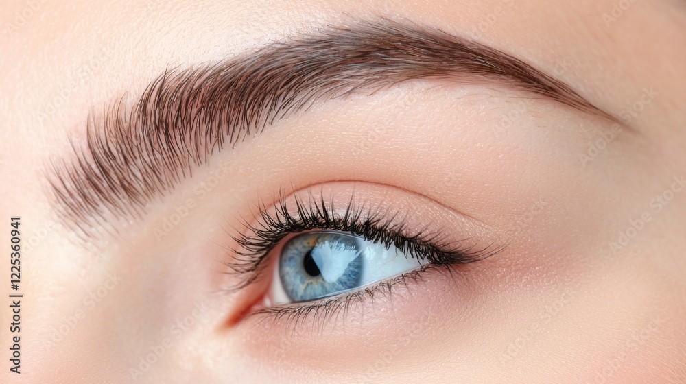 Closeup of a Mesmerizing Feminine Eye with Flawless Makeup and Captivating Gaze Closeup of a Mesmerizing Feminine Eye with Flawless Makeup and Captivating Gaze