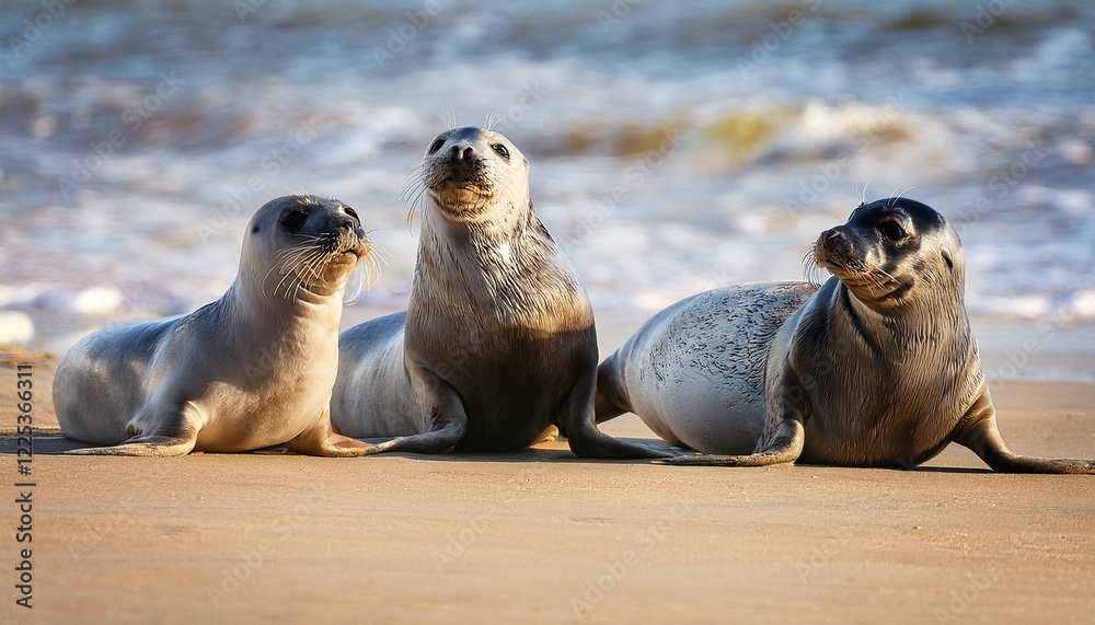 Fototapeta premium island sea lions