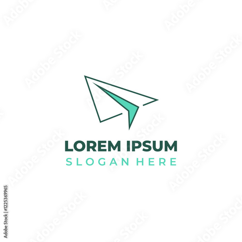 Vector paper airplane logo, c... Free Download Vector paper airplane logo, c... - GFXLoad
