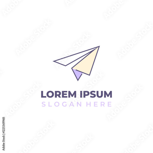 Free Download Vector paper airplane logo, p... - GFXLoad