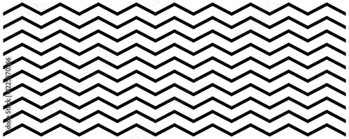 Wavy Pattern Lines, Set of seamless borders zigzag. Graphic design elements. Vector Design on White Background.