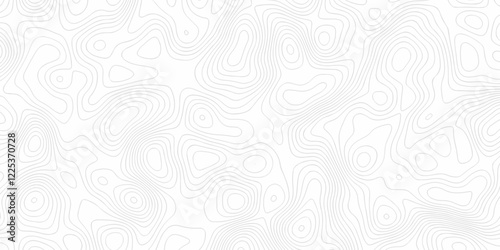 Abstract topographic contour line pattern with curve layers. minimalist elevation contour inspired abstract background. modern fluid design resembling a topographical landscape. 