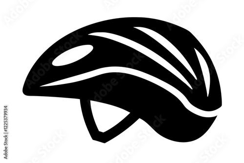 Bicycle Helmet Icon | Vector Illustration

