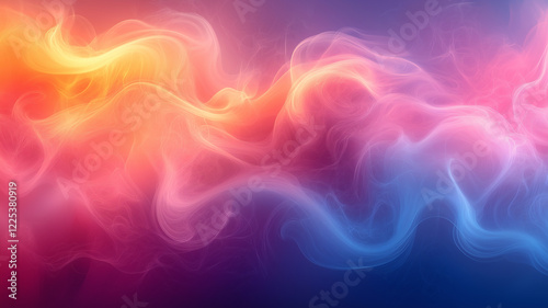 Vibrant Abstract Swirling Colors Background
