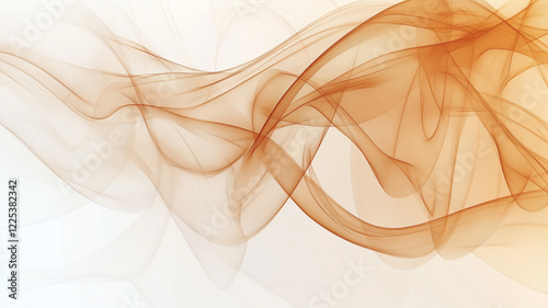 Warm Abstract Waves Background