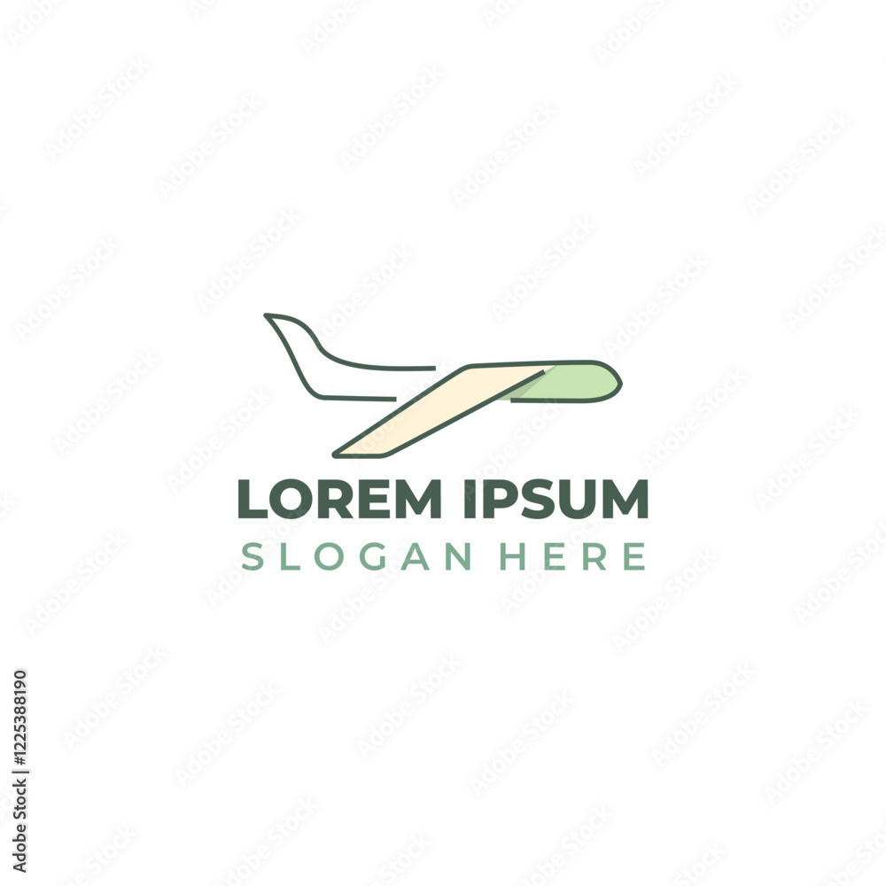 cute airplane logo, airplane icon with cute colors cute airplane logo, airplane icon with cute colors