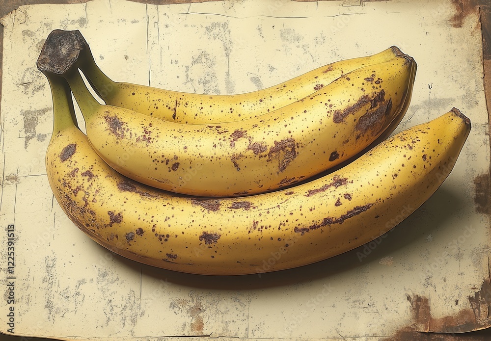 Ripe bananas on a colored background. Ripe bananas on a colored background.
