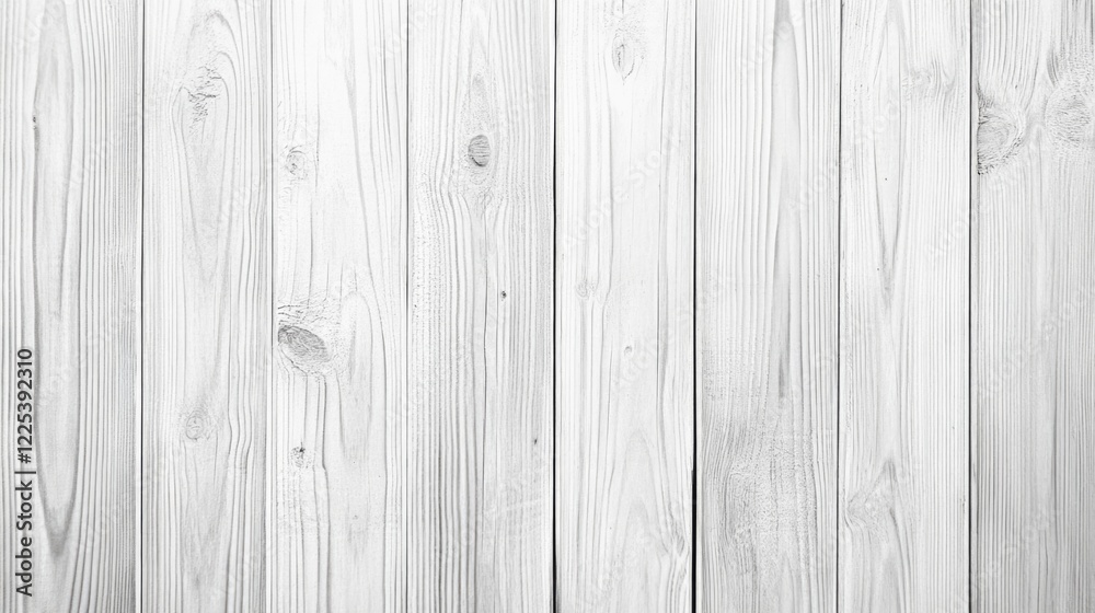 Fototapeta premium Bright Pine Textured Background with Clean White Natural Wood Panels in Vintage Landscape Style for Rustic and Modern Design Concepts