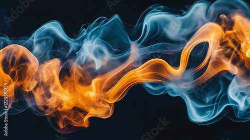 Colorful Abstract Smoke Swirls