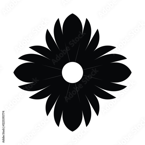 Geometric Black and White Pattern