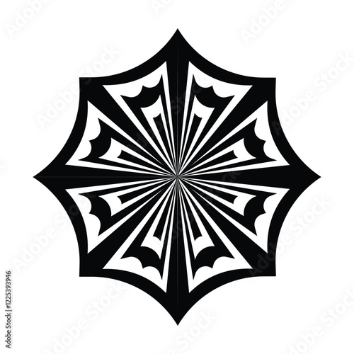Geometric Black and White Pattern
