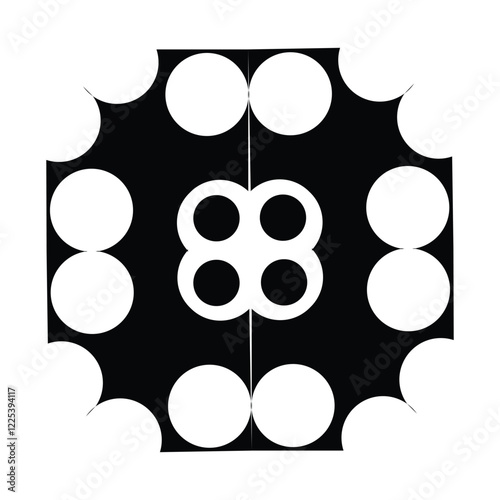 Geometric Black and White Pattern