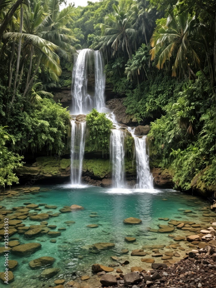 Fototapeta premium Getaway to the French Caribbean Archipelago Guadeloupe