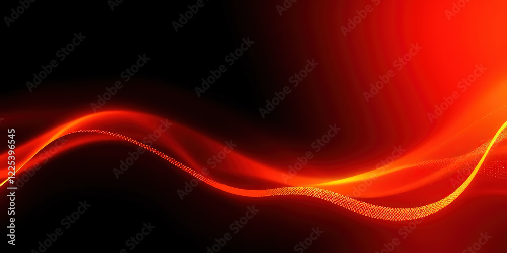 Fototapeta premium Black brown red burnt orange amber yellow gold abstract background. Color gradient ombre blend blur flow fluid. Noise grain mesh. Bright light fire hot glitter neon glow. Line wave header cover