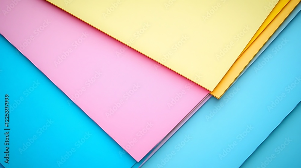 Abstract pastel colored paper layered design Abstract pastel colored paper layered design