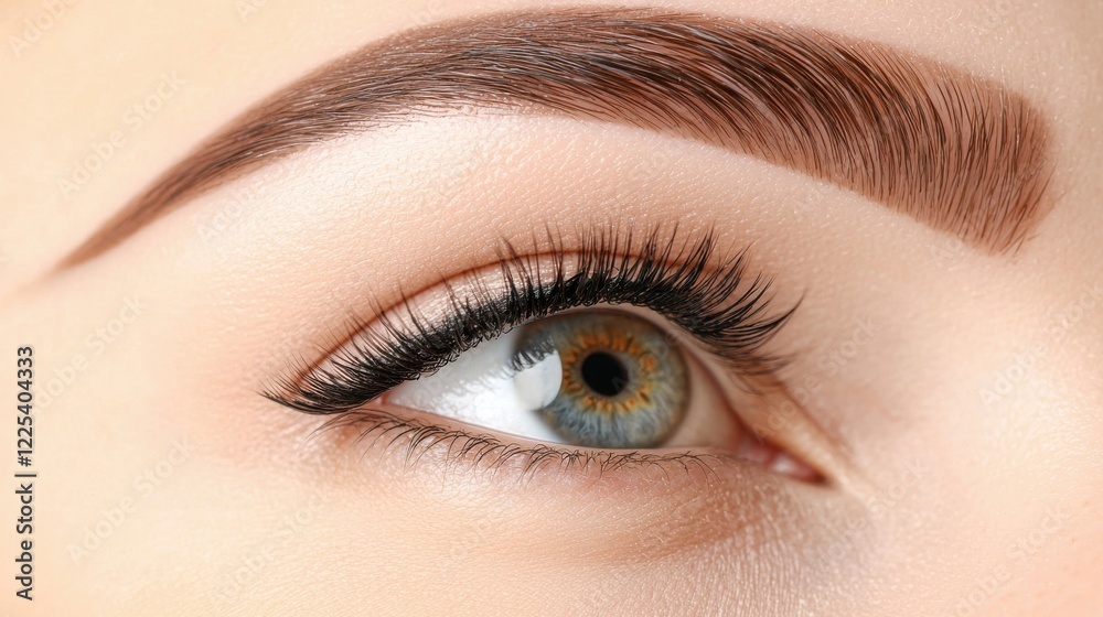 Mesmerizing Closeup of Elegant Female Eye with Flawless Makeup Mesmerizing Closeup of Elegant Female Eye with Flawless Makeup