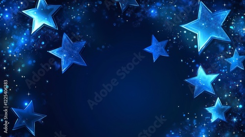 Dark blue background with a star pattern, dark blue color palette, star pattern, dark blue background.