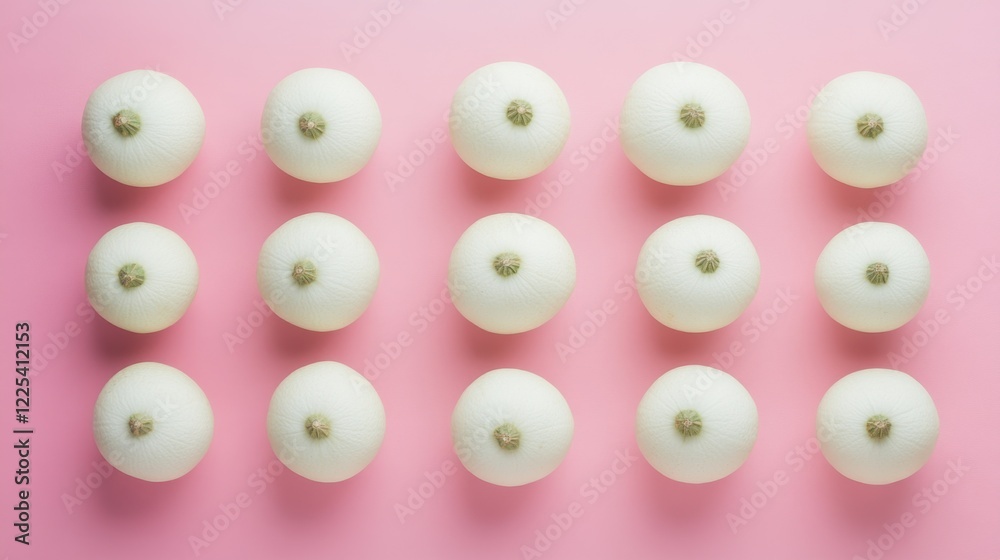 Arrangement of white squash balls on a soft pink background showcasing a modern and minimalist aesthetic ideal for sports or leisure concepts. Arrangement of white squash balls on a soft pink background showcasing a modern and minimalist aesthetic ideal for sports or leisure concepts.