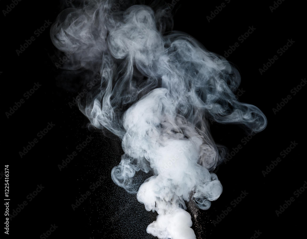 Movement of white smoke.black background. Smoke from cigarettes. Vape Movement of white smoke.black background. Smoke from cigarettes. Vape
