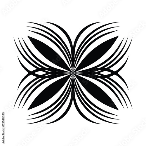Geometric Black and White Pattern