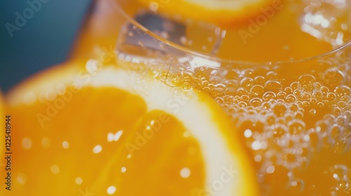Orange Cocktail with Bubbles