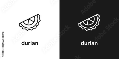 Durian fruit icon. Durian fruit vector icon. Fruit symbols for your web design. Fruits icon