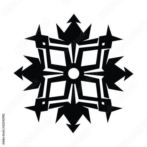 Geometric Black and White Pattern