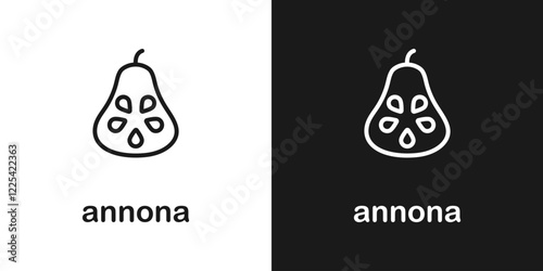 Annona fruit icon. Annona vector icon. Fruit symbols for your web design. Fruits icon