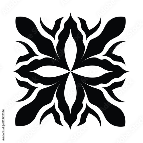 Geometric Black and White Pattern